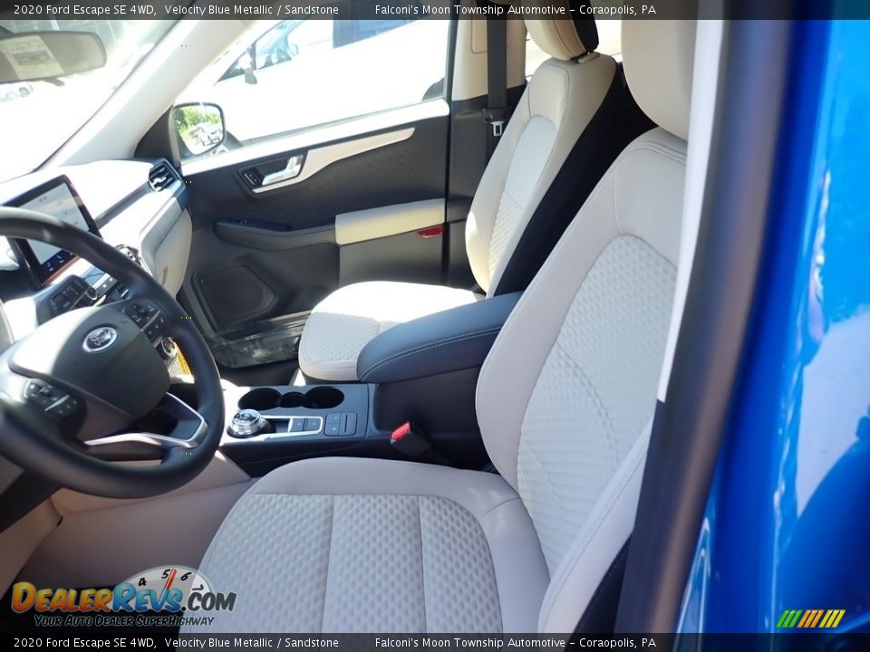 2020 Ford Escape SE 4WD Velocity Blue Metallic / Sandstone Photo #10