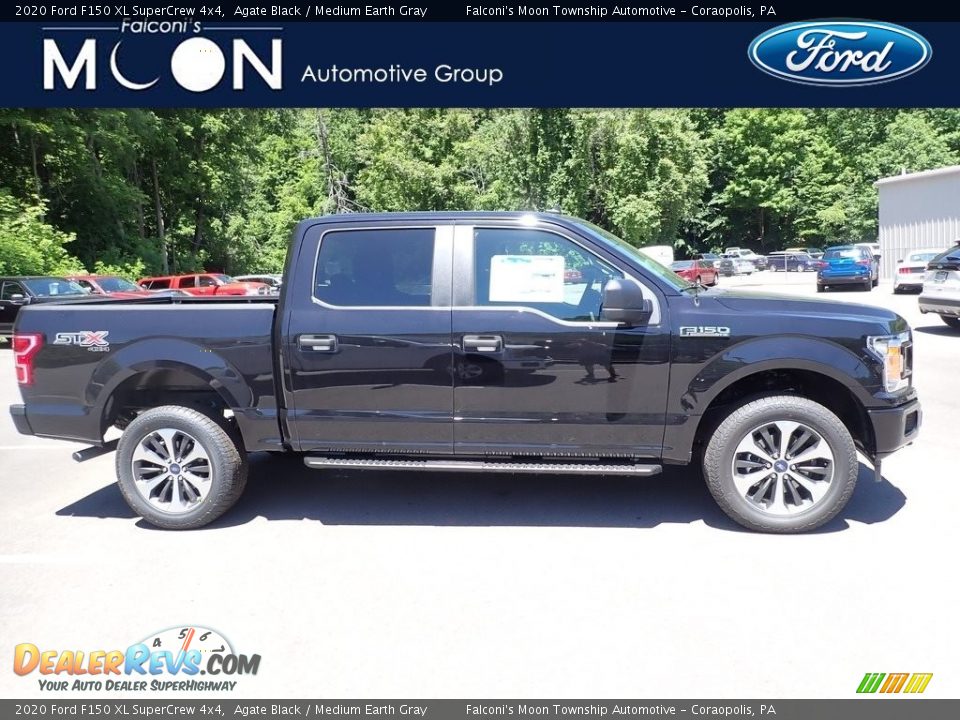 2020 Ford F150 XL SuperCrew 4x4 Agate Black / Medium Earth Gray Photo #1