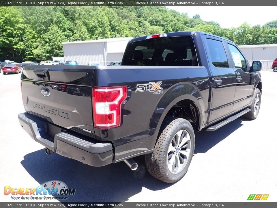 2020 Ford F150 XL SuperCrew 4x4 Agate Black / Medium Earth Gray Photo #2