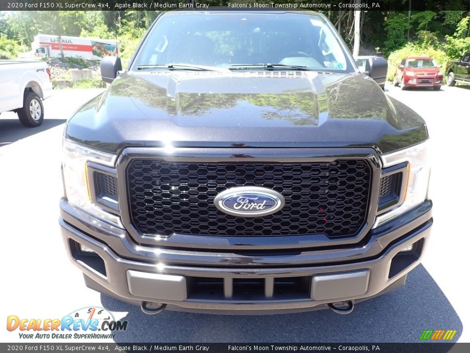 2020 Ford F150 XL SuperCrew 4x4 Agate Black / Medium Earth Gray Photo #4