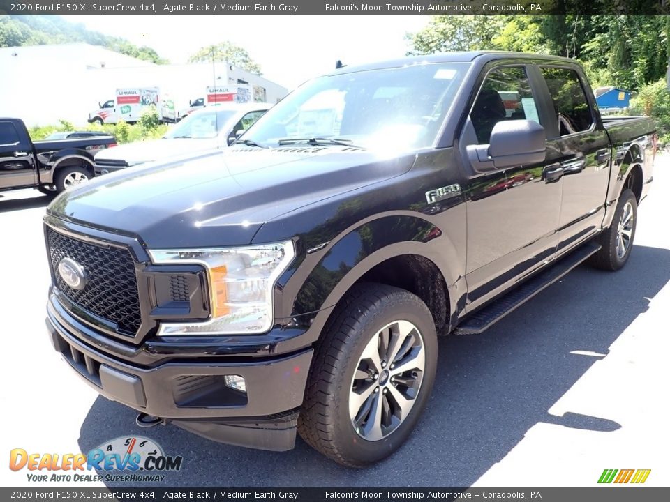 2020 Ford F150 XL SuperCrew 4x4 Agate Black / Medium Earth Gray Photo #5