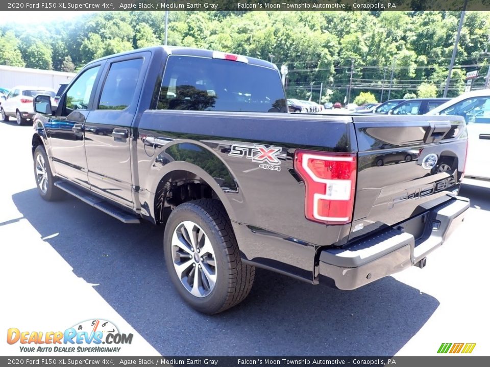 2020 Ford F150 XL SuperCrew 4x4 Agate Black / Medium Earth Gray Photo #6