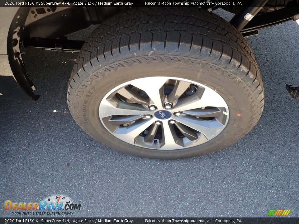 2020 Ford F150 XL SuperCrew 4x4 Agate Black / Medium Earth Gray Photo #7