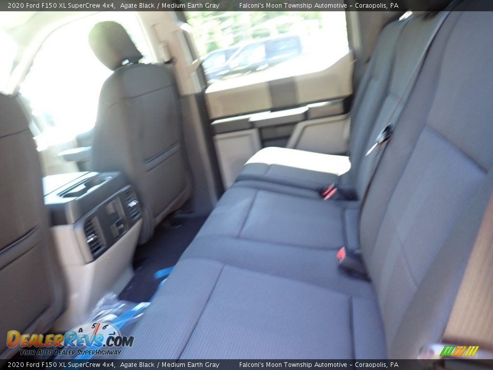 2020 Ford F150 XL SuperCrew 4x4 Agate Black / Medium Earth Gray Photo #8