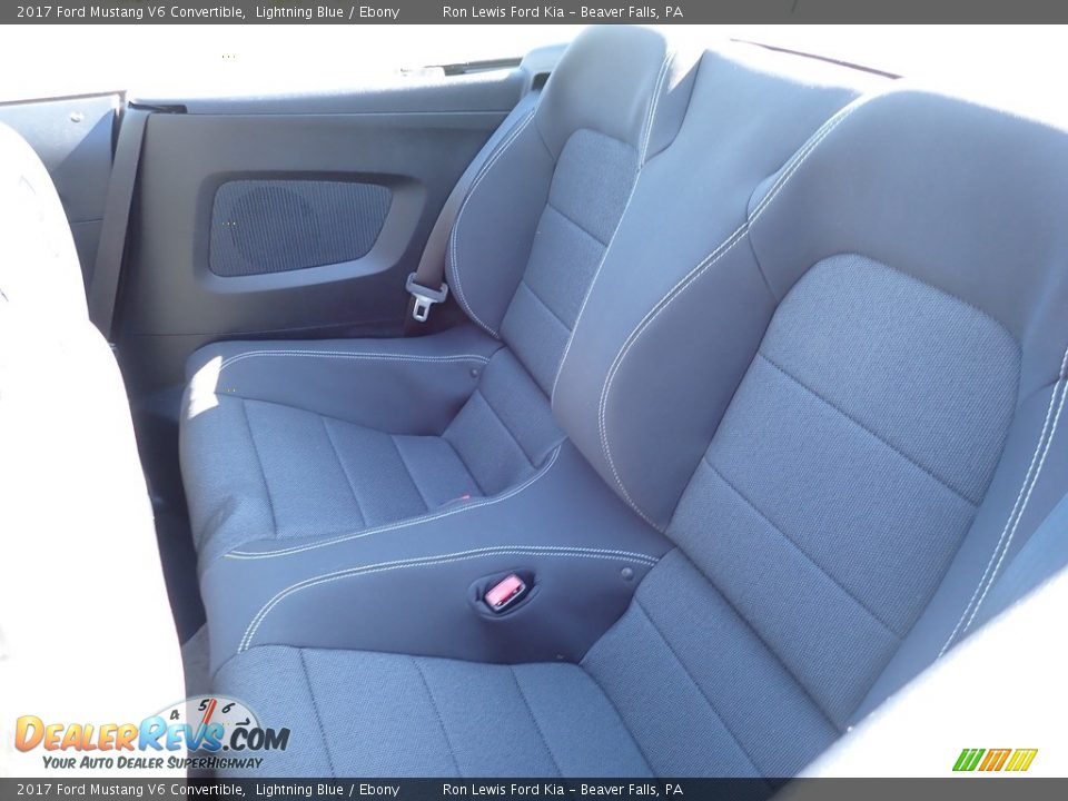 2017 Ford Mustang V6 Convertible Lightning Blue / Ebony Photo #13