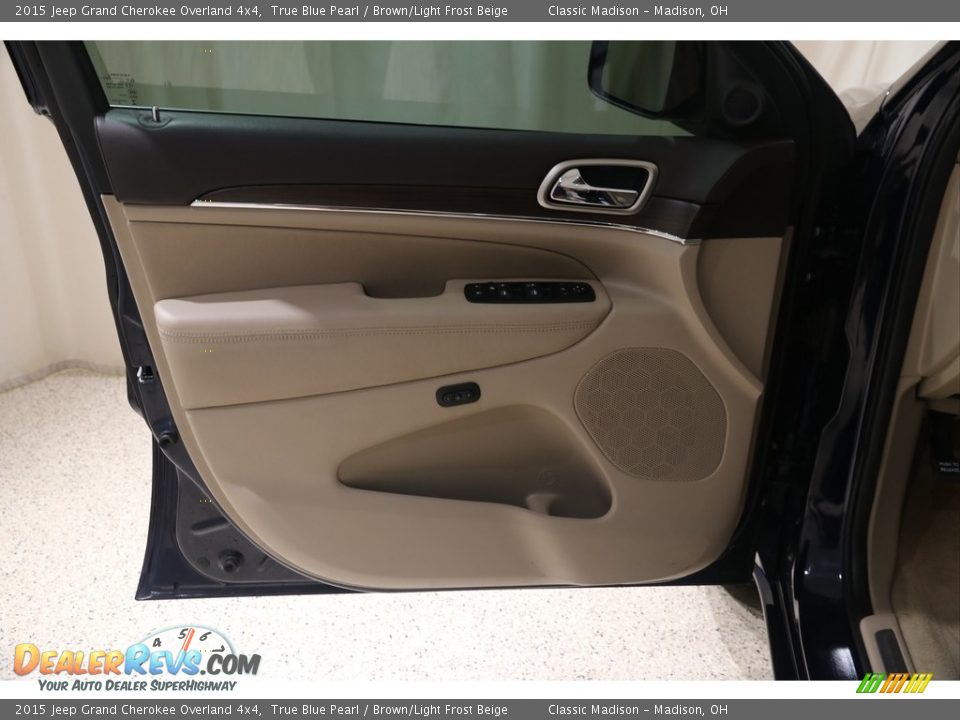 2015 Jeep Grand Cherokee Overland 4x4 True Blue Pearl / Brown/Light Frost Beige Photo #5