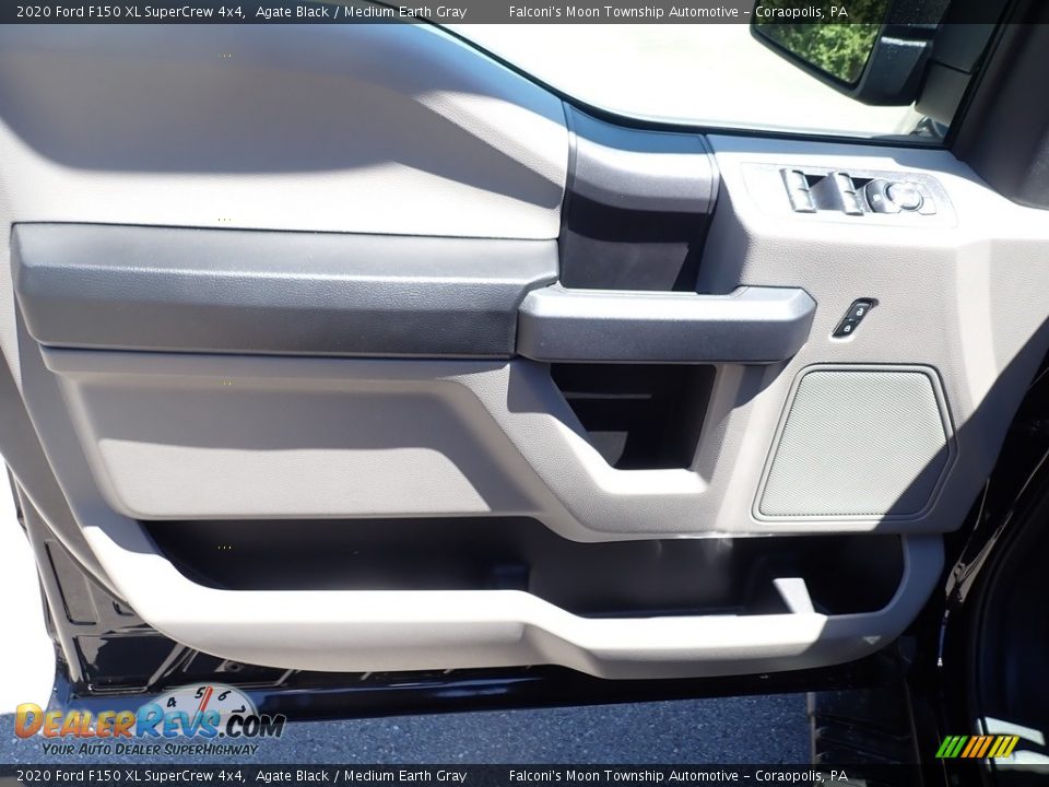 2020 Ford F150 XL SuperCrew 4x4 Agate Black / Medium Earth Gray Photo #11