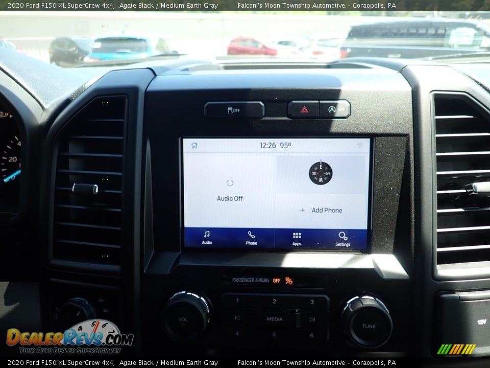 2020 Ford F150 XL SuperCrew 4x4 Agate Black / Medium Earth Gray Photo #13