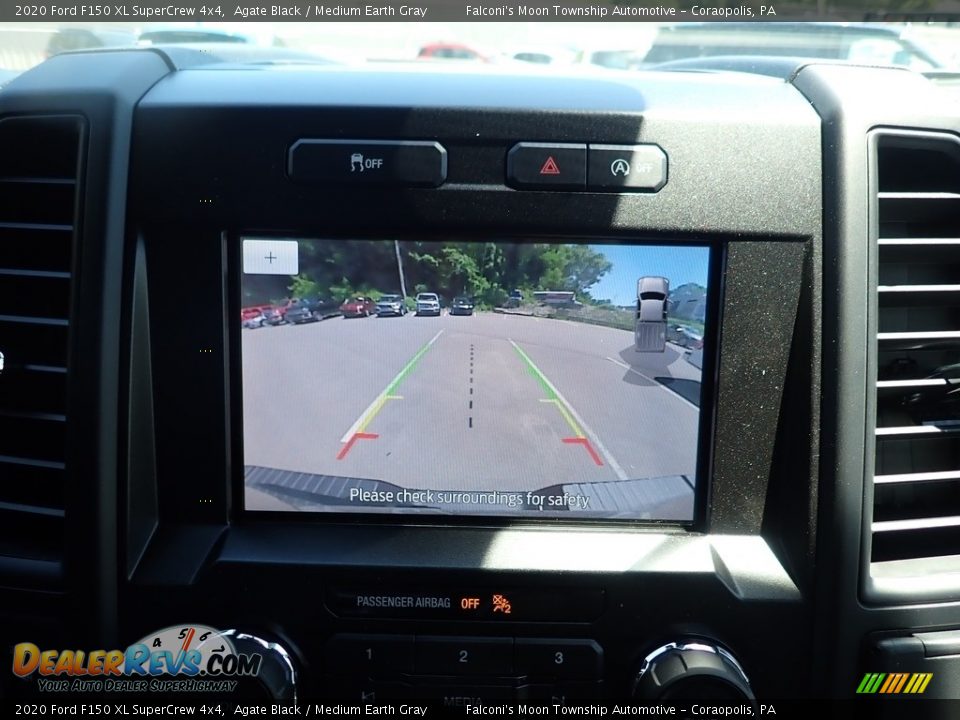 2020 Ford F150 XL SuperCrew 4x4 Agate Black / Medium Earth Gray Photo #14