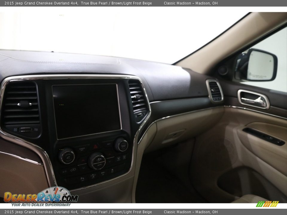 2015 Jeep Grand Cherokee Overland 4x4 True Blue Pearl / Brown/Light Frost Beige Photo #10