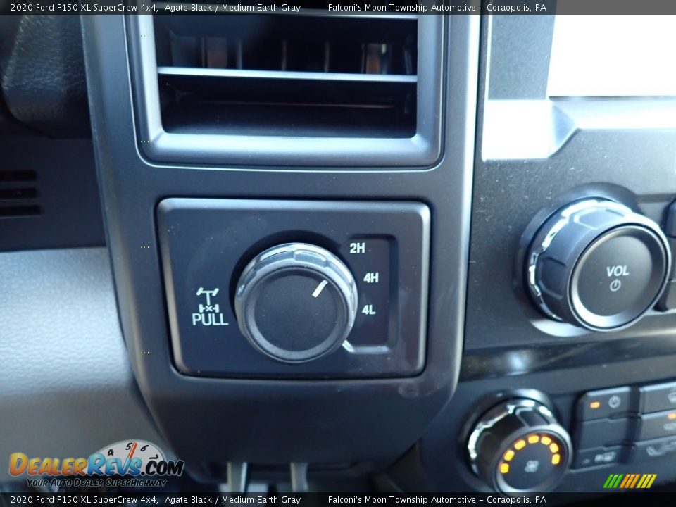 2020 Ford F150 XL SuperCrew 4x4 Agate Black / Medium Earth Gray Photo #15
