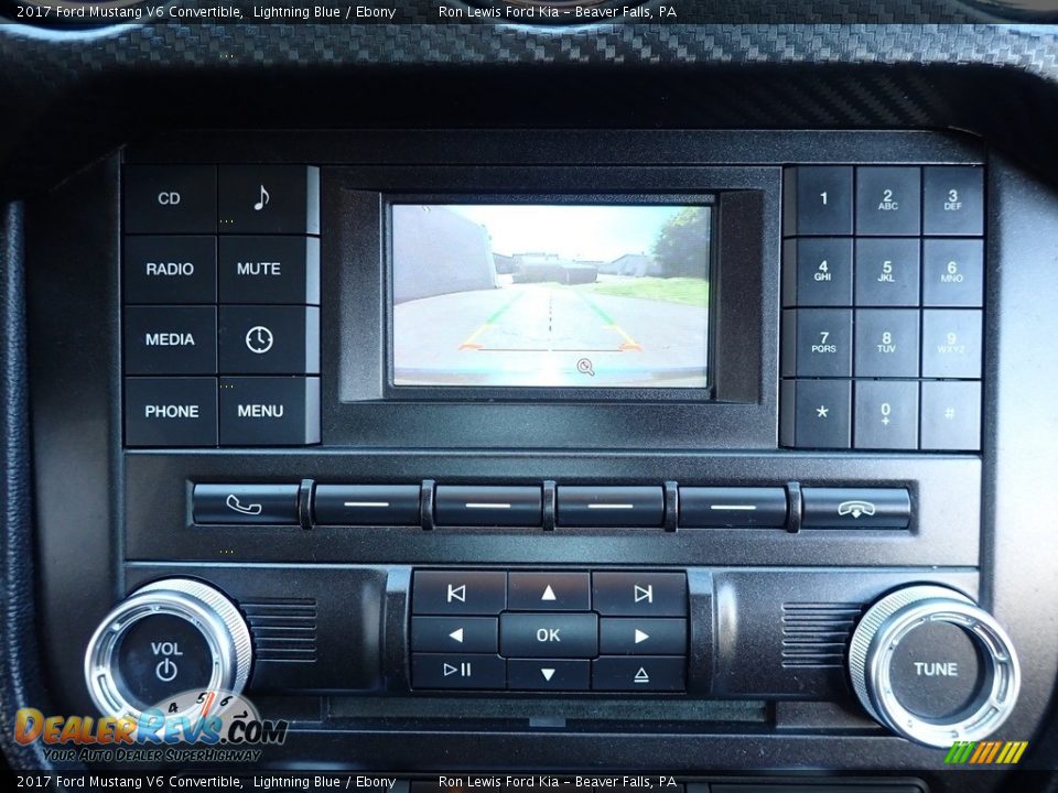 2017 Ford Mustang V6 Convertible Lightning Blue / Ebony Photo #19