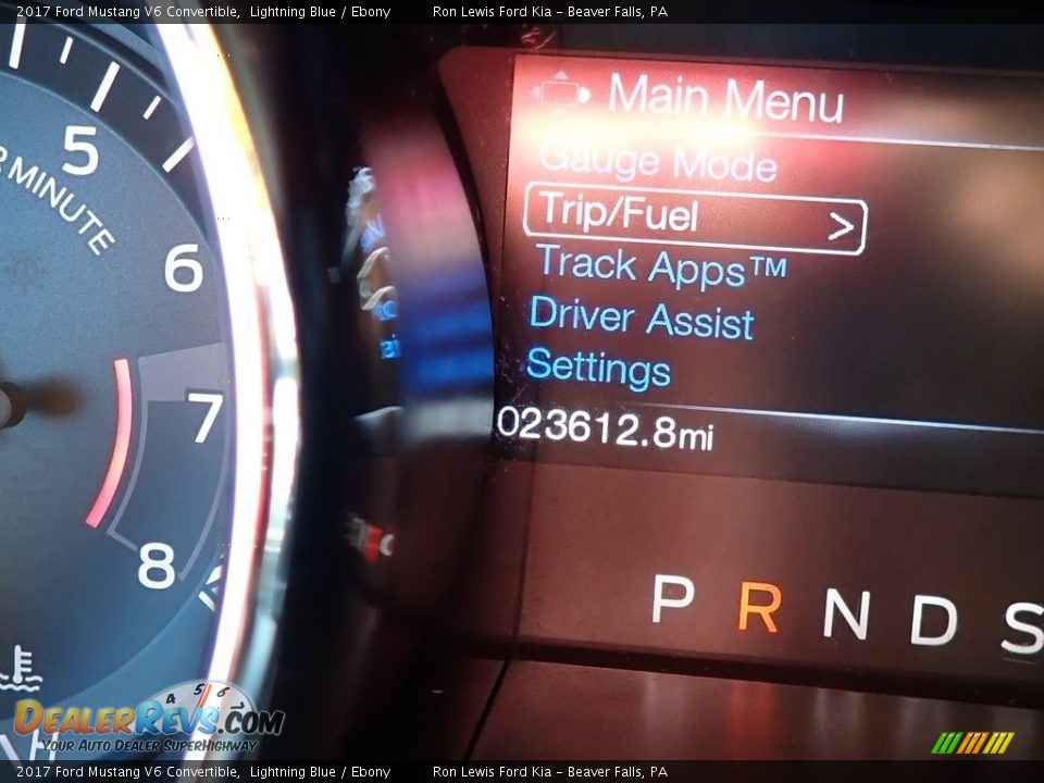 2017 Ford Mustang V6 Convertible Lightning Blue / Ebony Photo #20