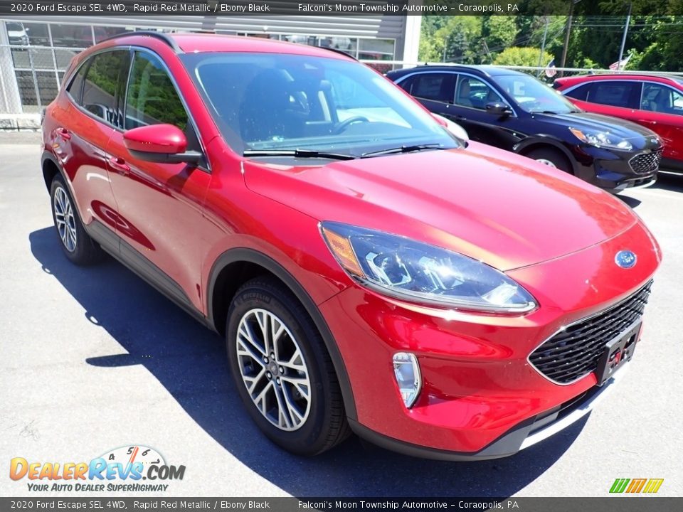 2020 Ford Escape SEL 4WD Rapid Red Metallic / Ebony Black Photo #3