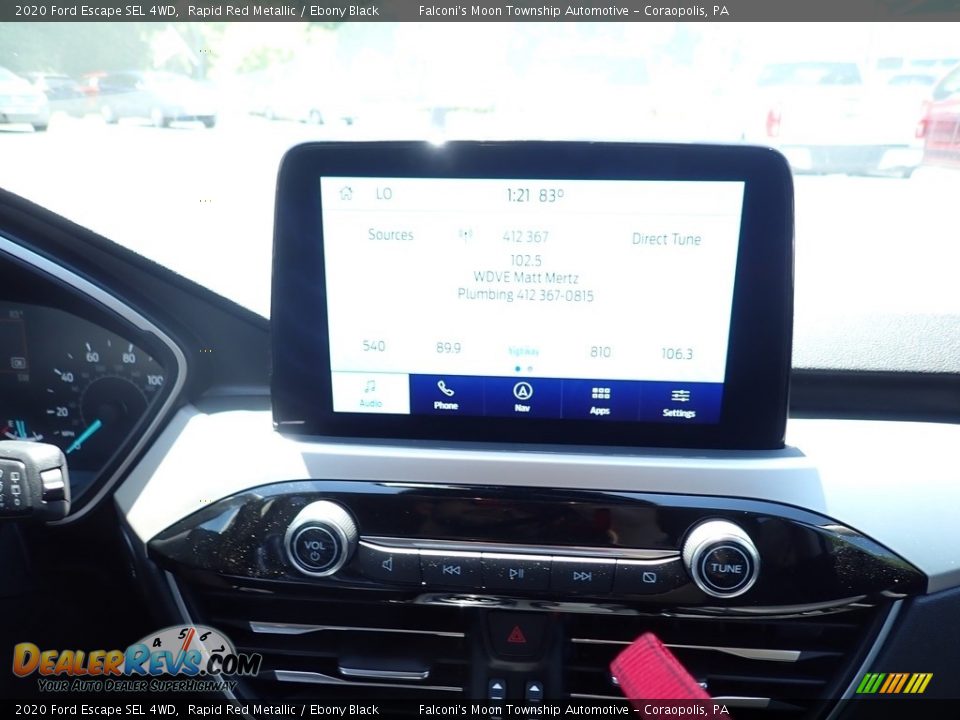 2020 Ford Escape SEL 4WD Rapid Red Metallic / Ebony Black Photo #13