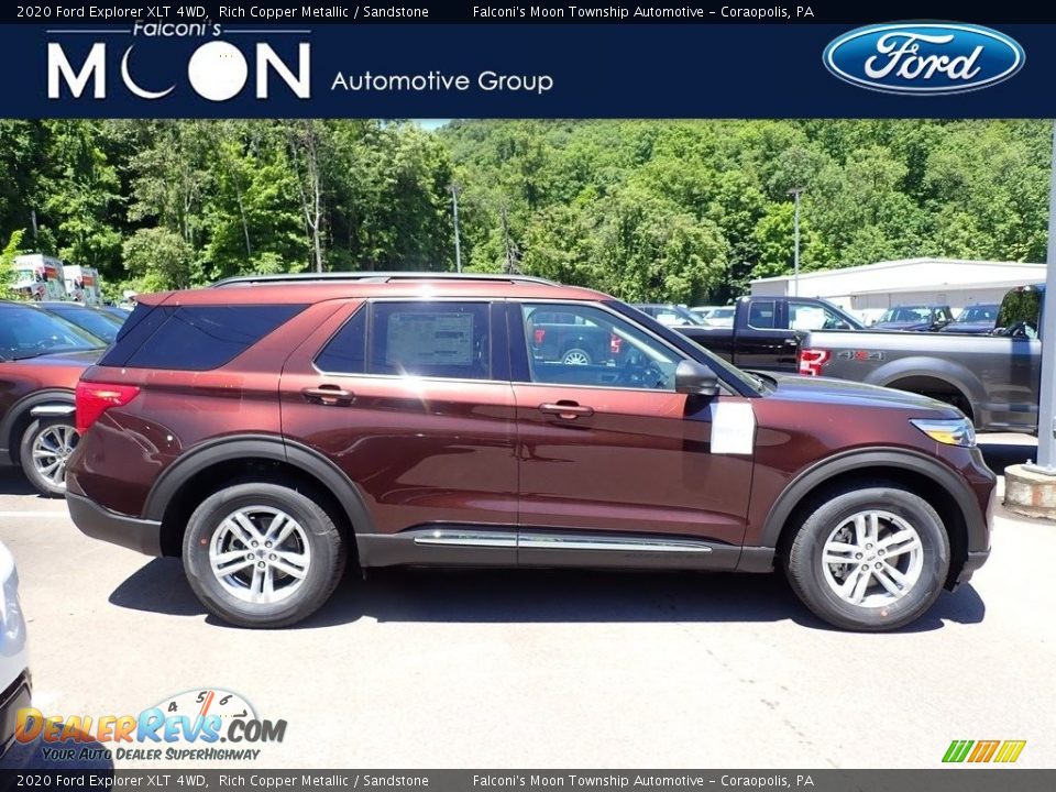 2020 Ford Explorer XLT 4WD Rich Copper Metallic / Sandstone Photo #1