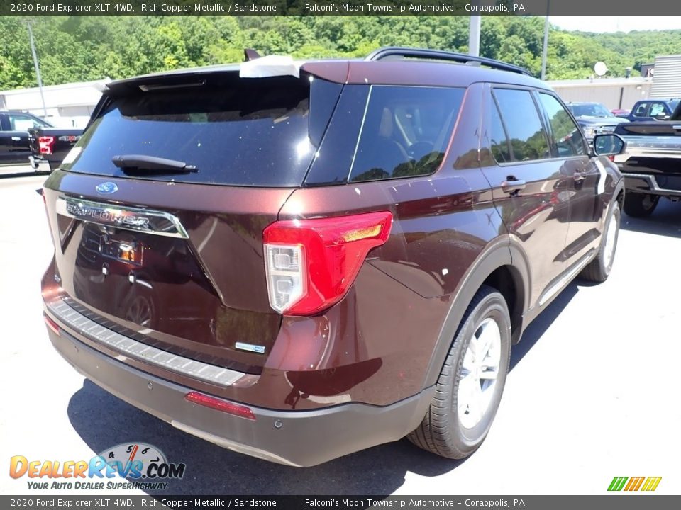 2020 Ford Explorer XLT 4WD Rich Copper Metallic / Sandstone Photo #2