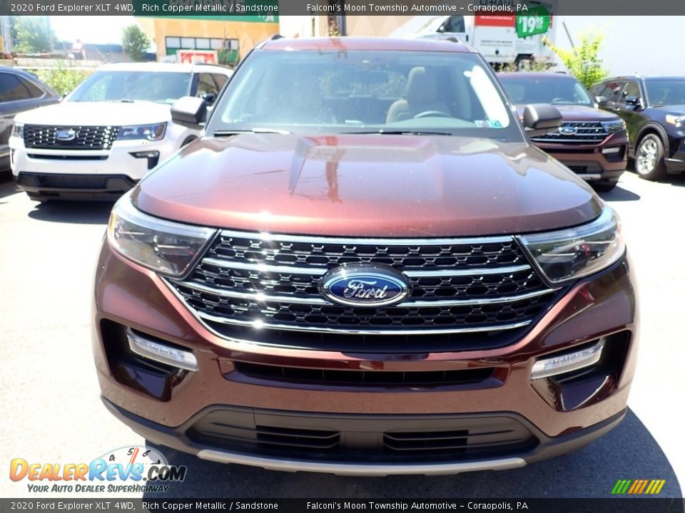 2020 Ford Explorer XLT 4WD Rich Copper Metallic / Sandstone Photo #4