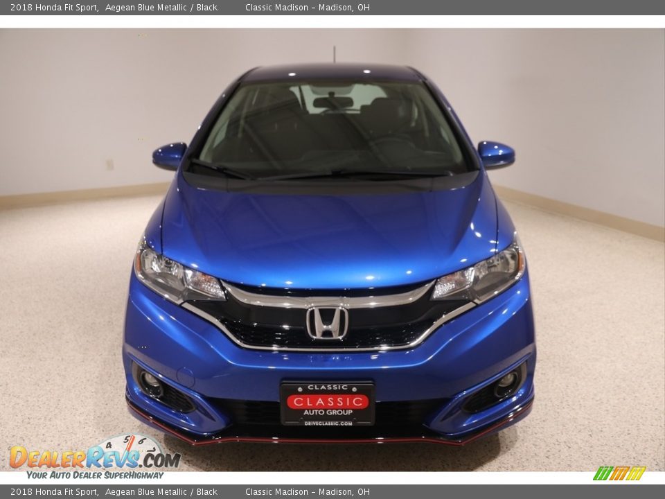 2018 Honda Fit Sport Aegean Blue Metallic / Black Photo #2