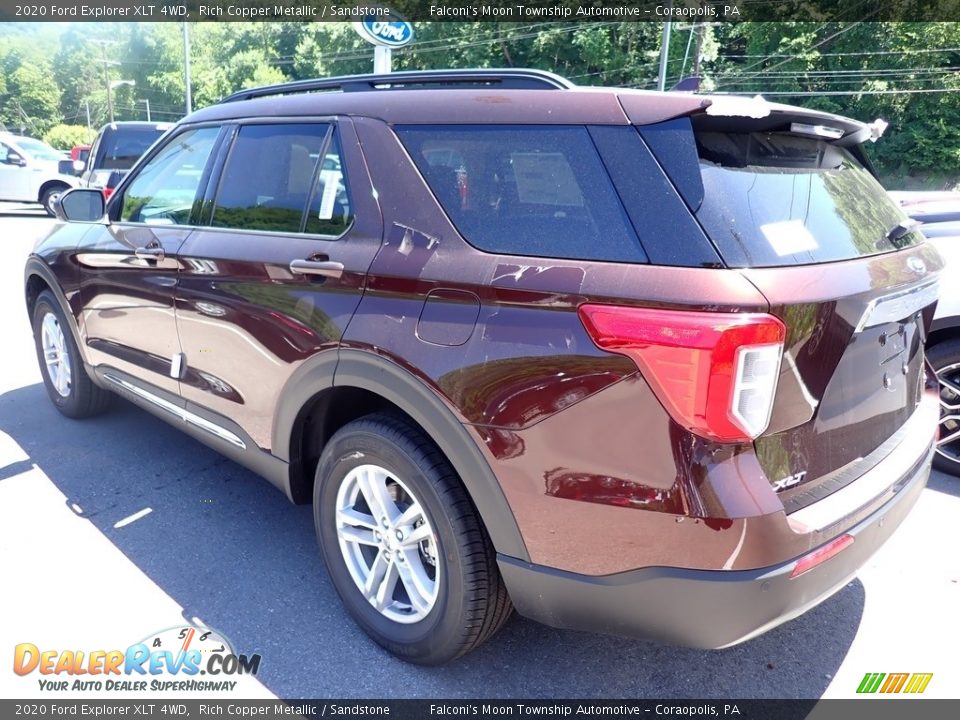 2020 Ford Explorer XLT 4WD Rich Copper Metallic / Sandstone Photo #6