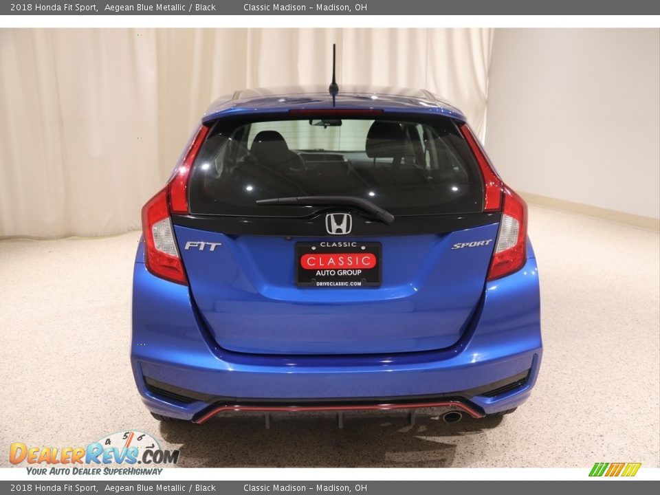 2018 Honda Fit Sport Aegean Blue Metallic / Black Photo #4