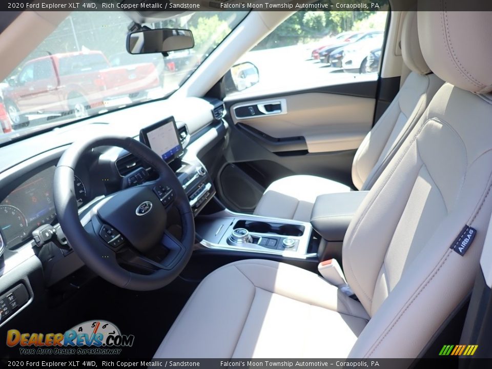 2020 Ford Explorer XLT 4WD Rich Copper Metallic / Sandstone Photo #8