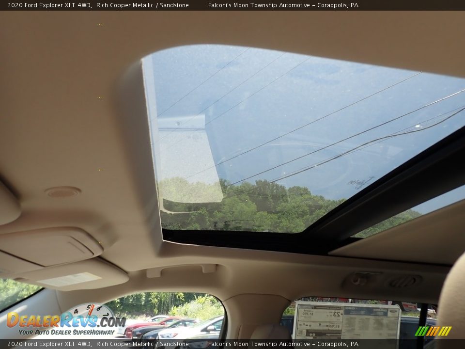 2020 Ford Explorer XLT 4WD Rich Copper Metallic / Sandstone Photo #11