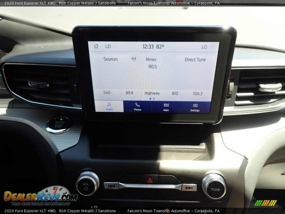 2020 Ford Explorer XLT 4WD Rich Copper Metallic / Sandstone Photo #12