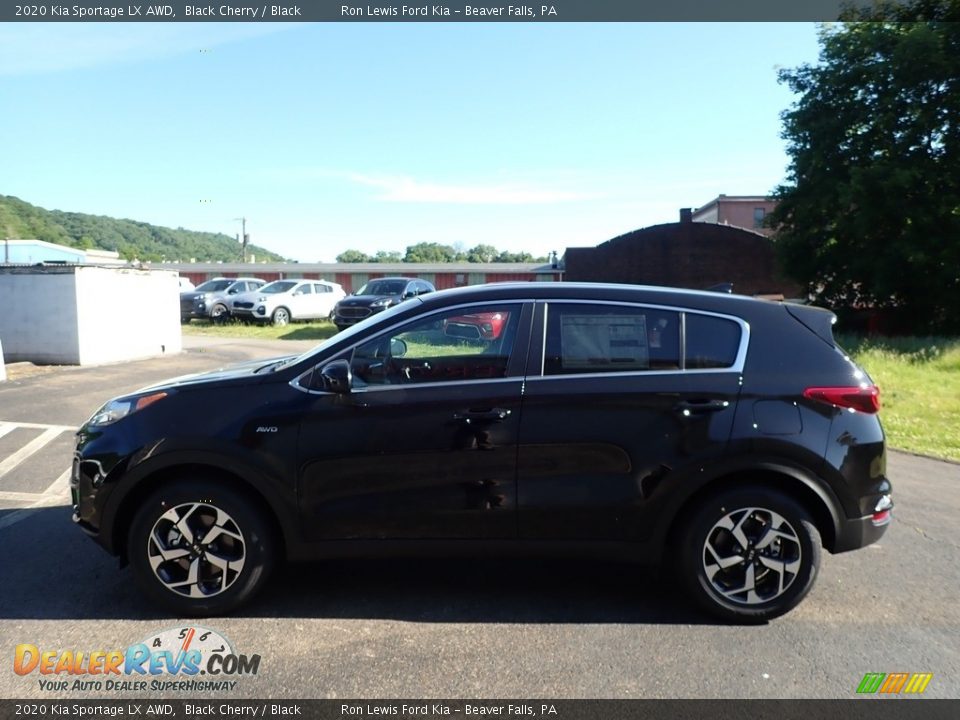 2020 Kia Sportage LX AWD Black Cherry / Black Photo #6