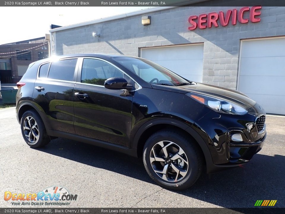 2020 Kia Sportage LX AWD Black Cherry / Black Photo #9
