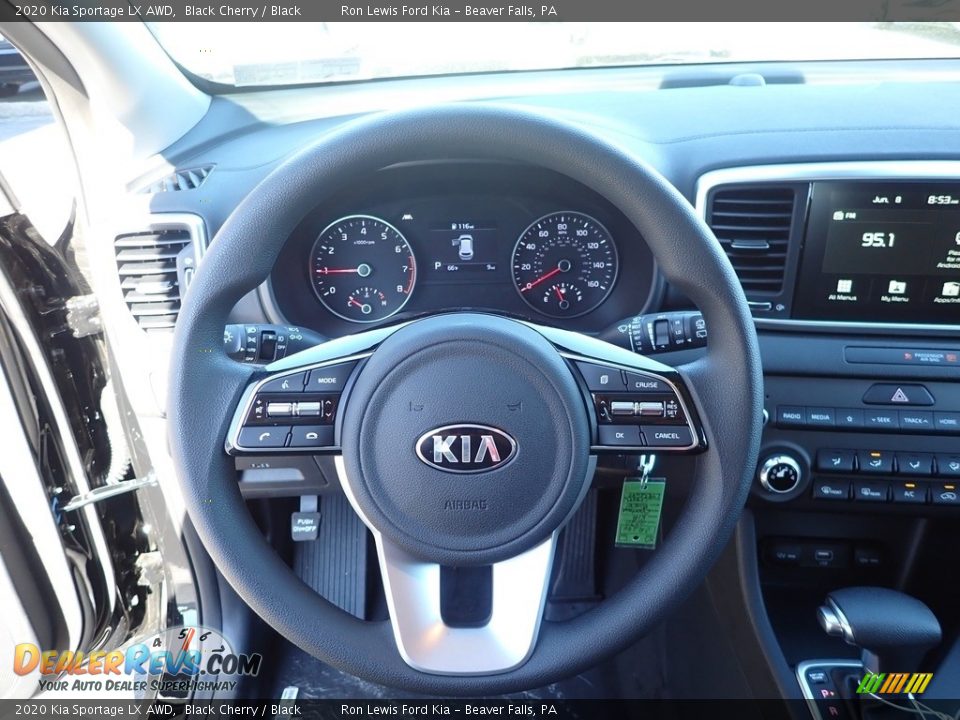 2020 Kia Sportage LX AWD Black Cherry / Black Photo #17