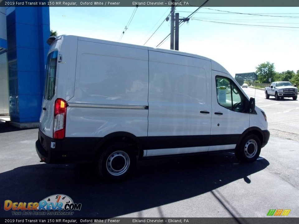 2019 Ford Transit Van 150 MR Regular Oxford White / Pewter Photo #3