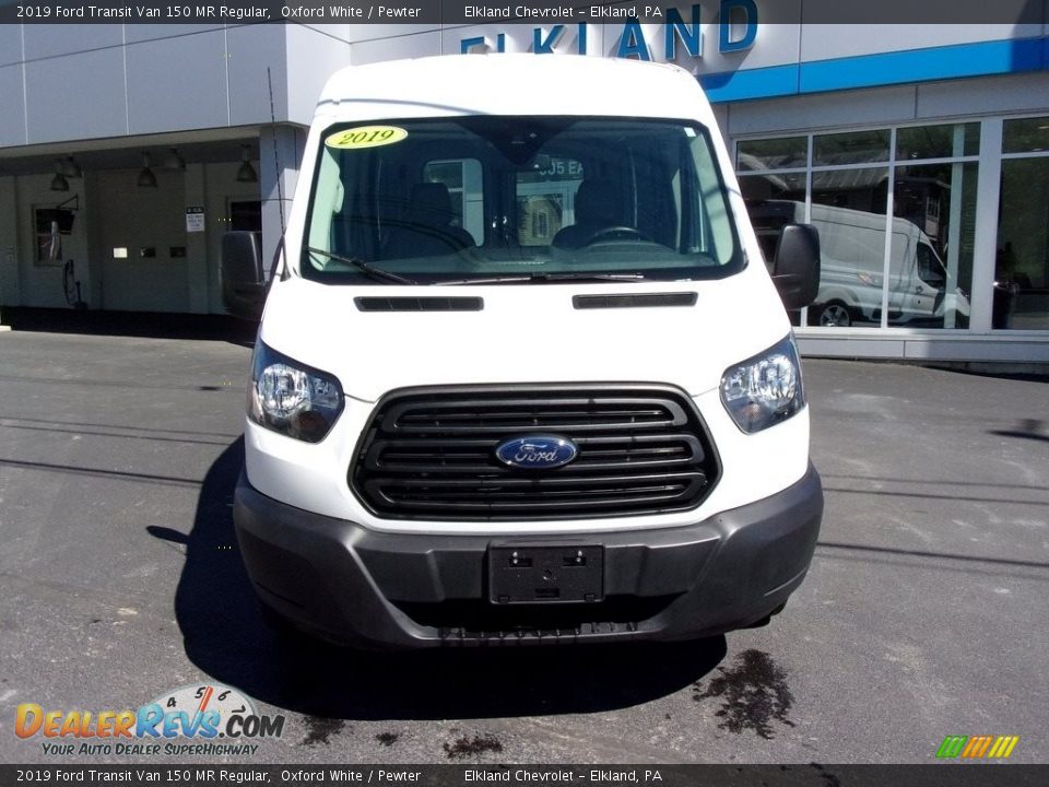 2019 Ford Transit Van 150 MR Regular Oxford White / Pewter Photo #4