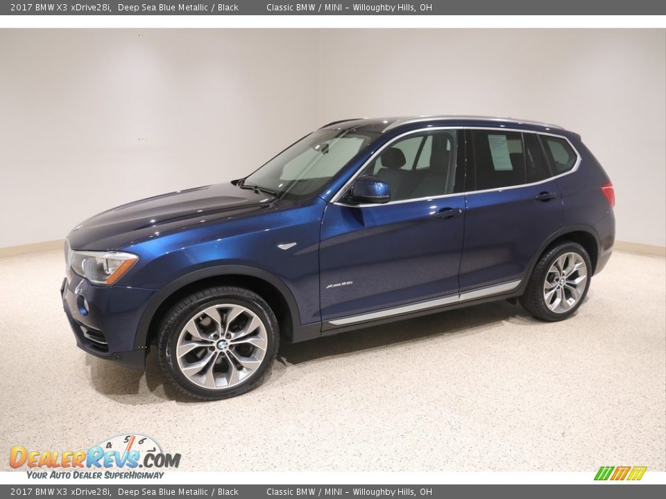 2017 BMW X3 xDrive28i Deep Sea Blue Metallic / Black Photo #3