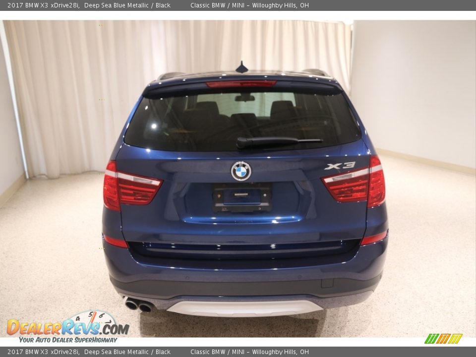 2017 BMW X3 xDrive28i Deep Sea Blue Metallic / Black Photo #4