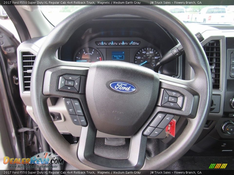 2017 Ford F550 Super Duty XL Regular Cab 4x4 Rollback Truck Steering Wheel Photo #29