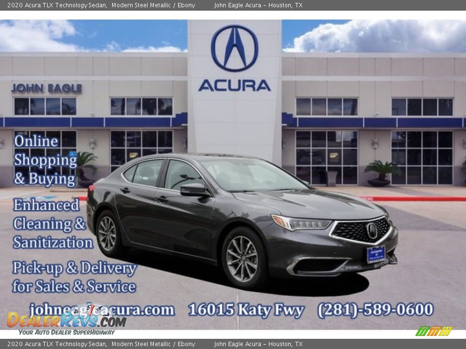 2020 Acura TLX Technology Sedan Modern Steel Metallic / Ebony Photo #1
