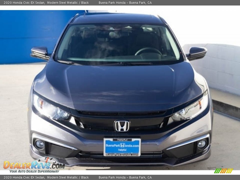 2020 Honda Civic EX Sedan Modern Steel Metallic / Black Photo #3
