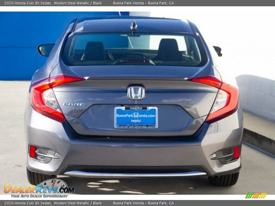 2020 Honda Civic EX Sedan Modern Steel Metallic / Black Photo #6
