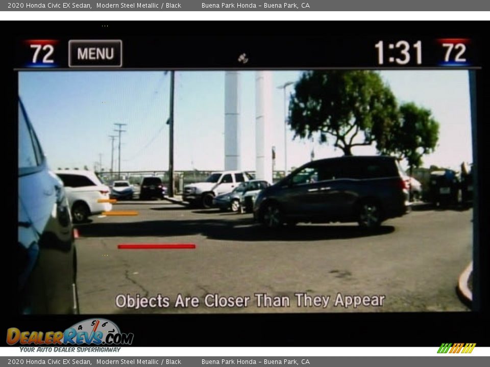 2020 Honda Civic EX Sedan Modern Steel Metallic / Black Photo #16