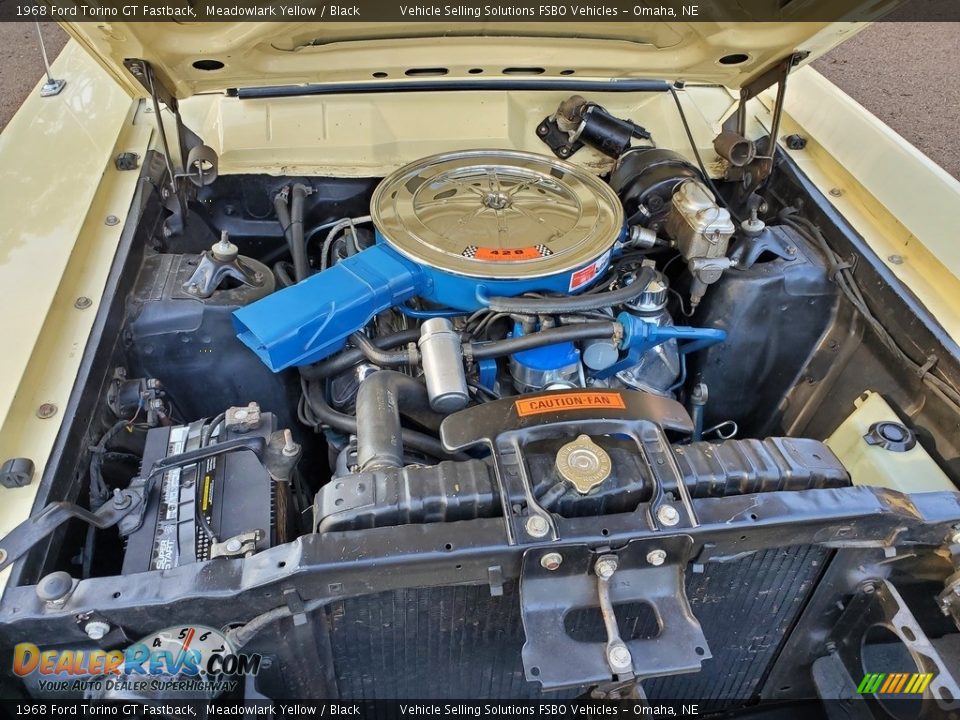 1968 Ford Torino GT Fastback 428ci OHV 16-Valve Cobra Jet V8 Engine Photo #2