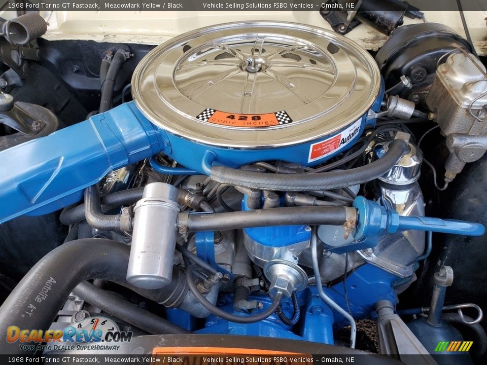 1968 Ford Torino GT Fastback 428ci OHV 16-Valve Cobra Jet V8 Engine Photo #21