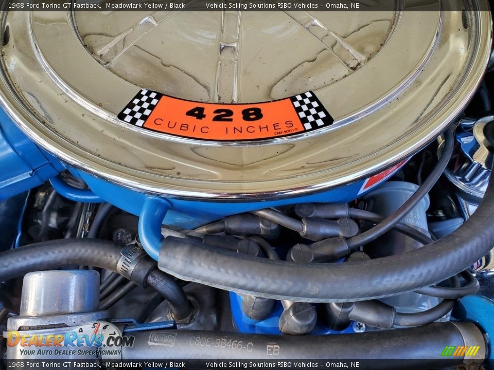 1968 Ford Torino GT Fastback 428ci OHV 16-Valve Cobra Jet V8 Engine Photo #22