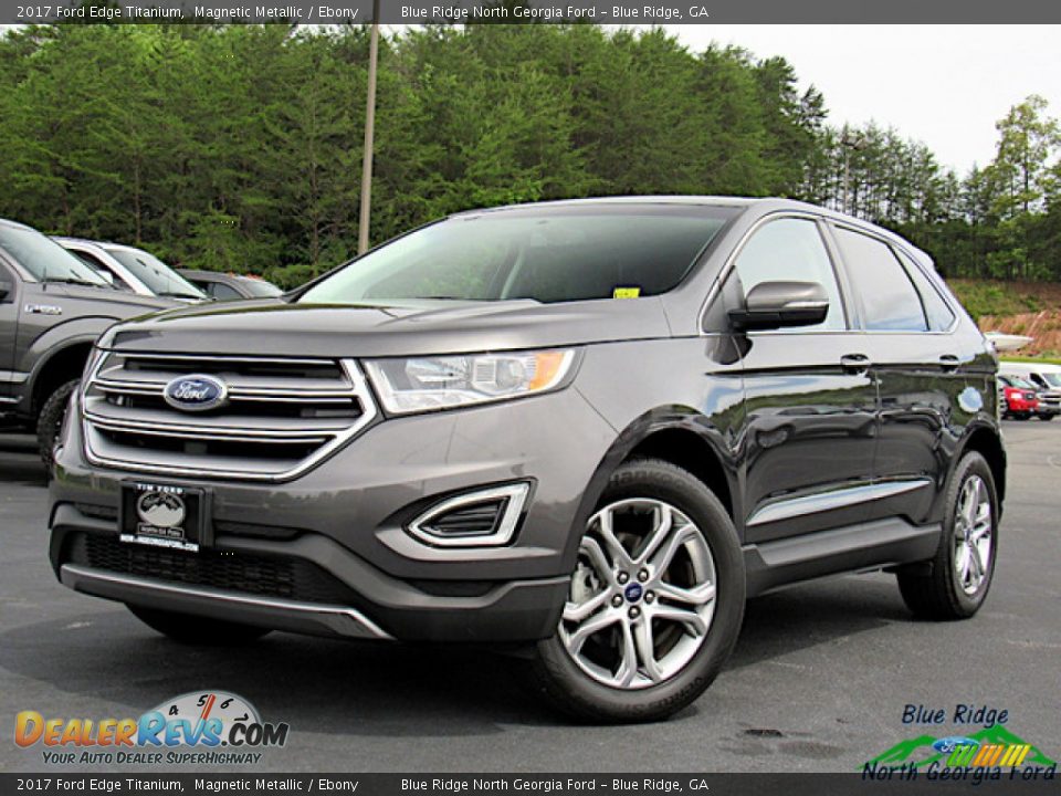 Front 3/4 View of 2017 Ford Edge Titanium Photo #1