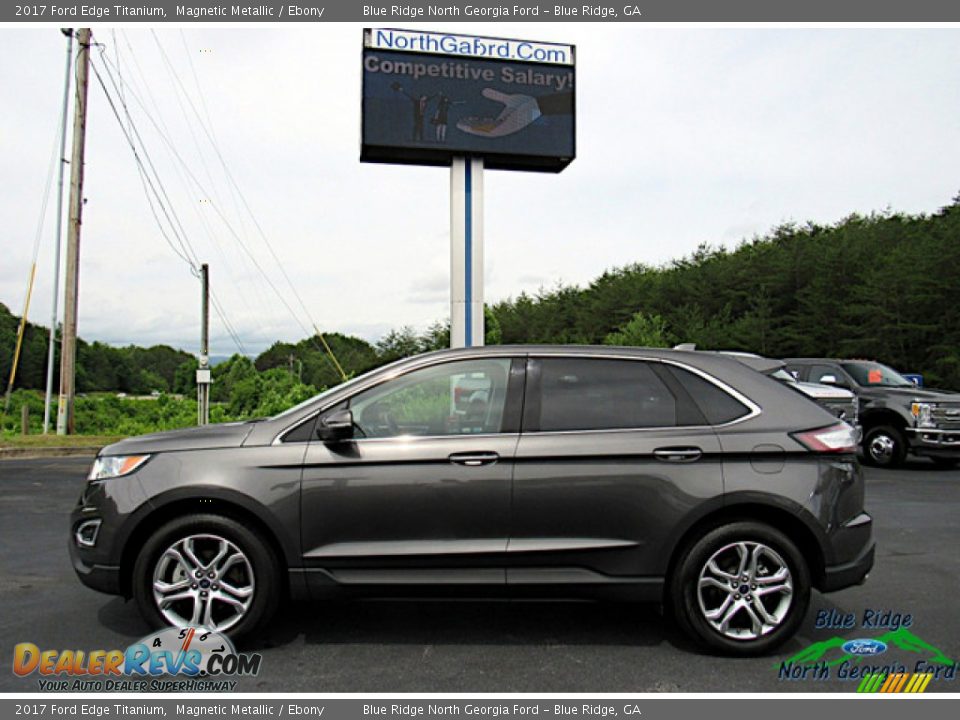 Magnetic Metallic 2017 Ford Edge Titanium Photo #2