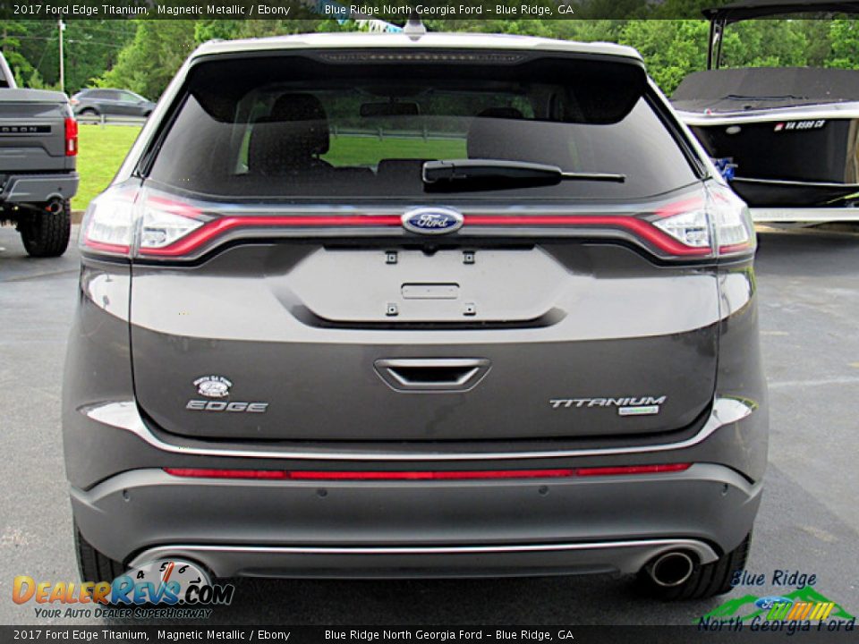 2017 Ford Edge Titanium Magnetic Metallic / Ebony Photo #4