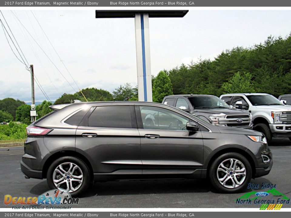 2017 Ford Edge Titanium Magnetic Metallic / Ebony Photo #6