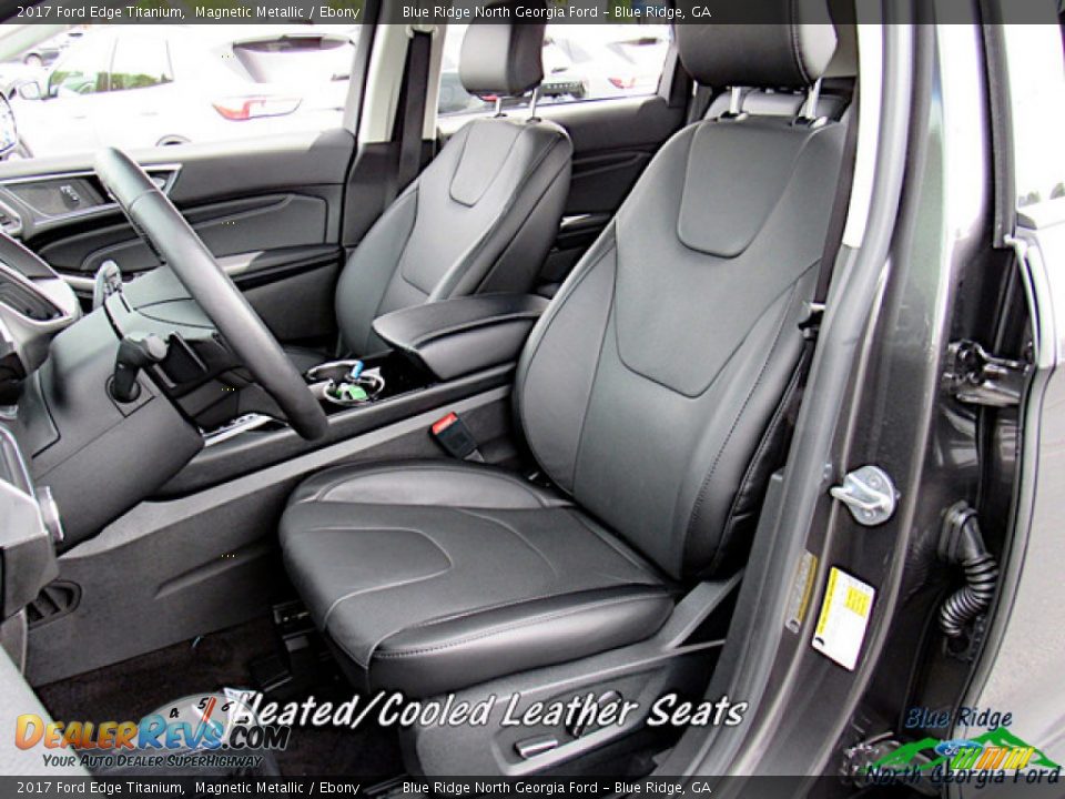 Front Seat of 2017 Ford Edge Titanium Photo #10