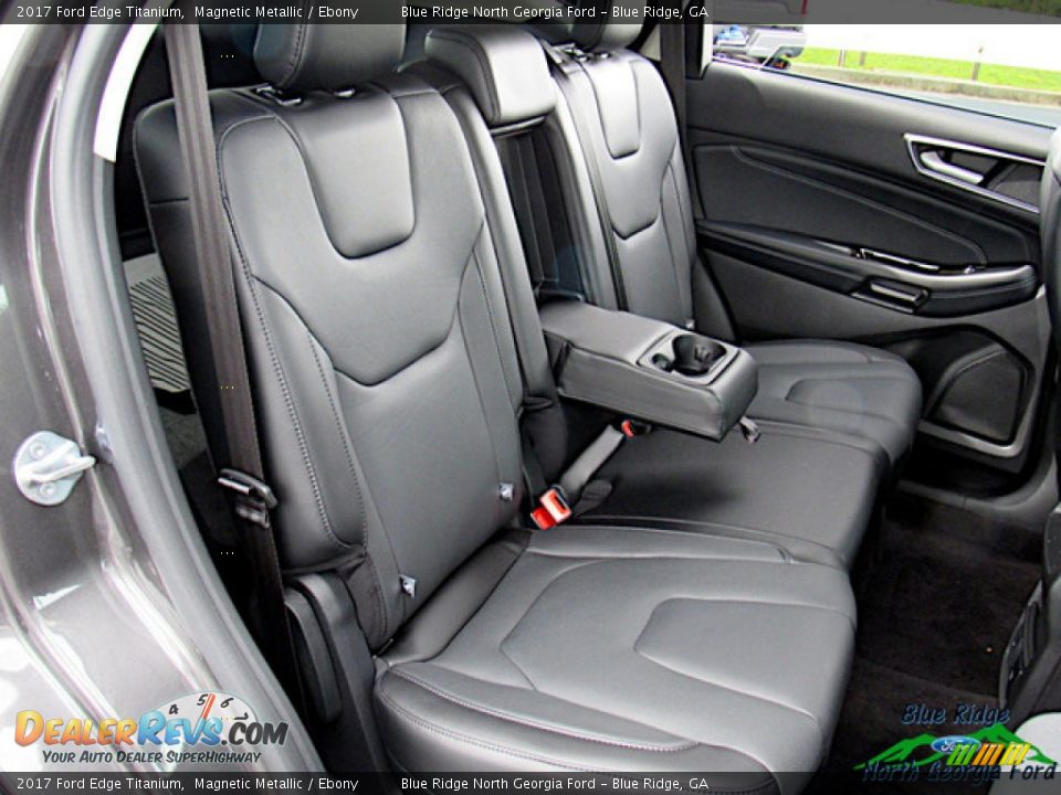 Rear Seat of 2017 Ford Edge Titanium Photo #12