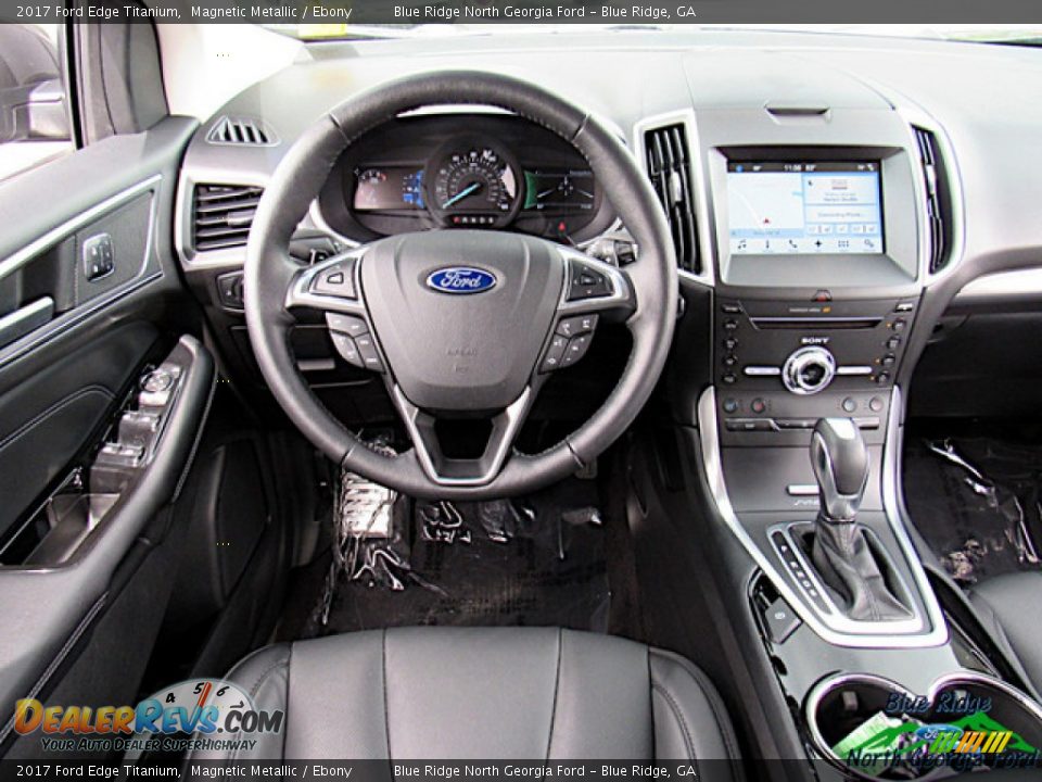 Dashboard of 2017 Ford Edge Titanium Photo #14